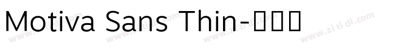 Motiva Sans Thin字体转换